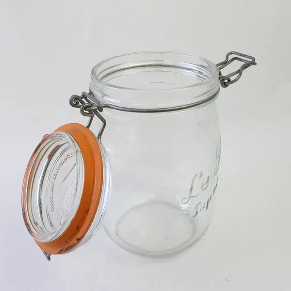 Le Parfait 1L Super French Glass Jar Airtight Wire Bail Rubber Seal