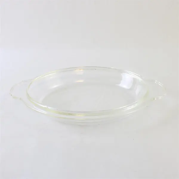 Vintage Pyrex 467 Clear Glass Oval Casserole Lid Replacement w/ Handles