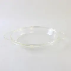 Vintage Pyrex 467 Clear Glass Oval Casserole Lid Replacement w/ Handles