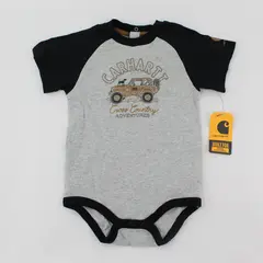 Carhartt Cross Country Adventures Black and Gray One Piece Baby's Size 24M