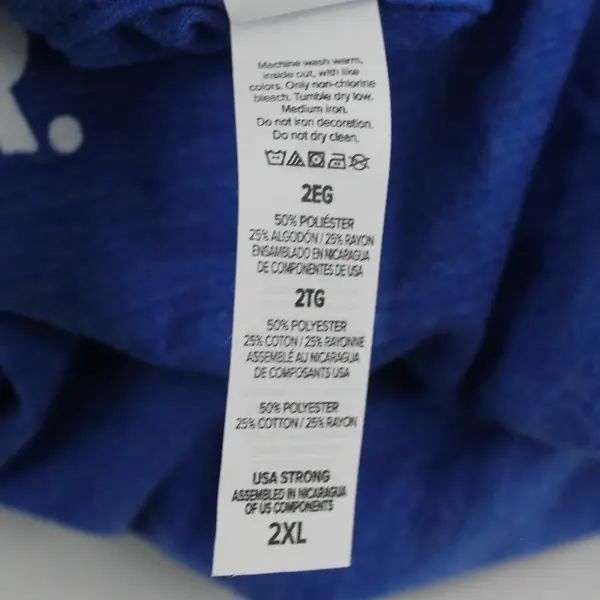 Bella + Canvas 2XL Blue My Rabbi Walks on Water V-Neck The CHOSEN Tee