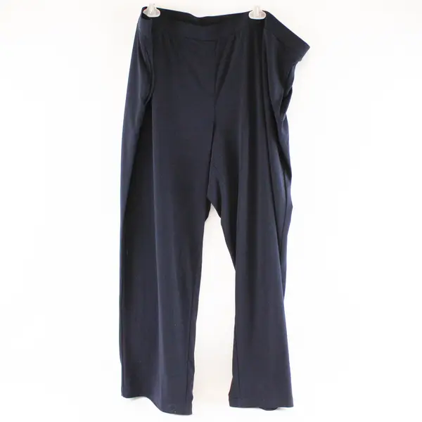 Susan Graver Women's Size 2XP Navy Blue Stretch Pull On Pants
