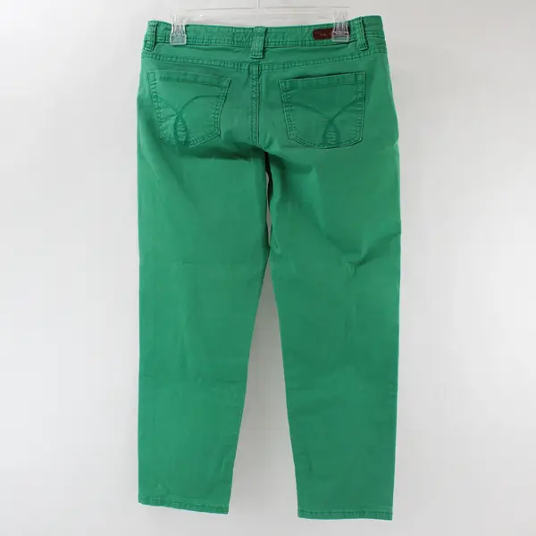 Calvin Klein Jeans Women's Green Skinny Crop Pants Size 8