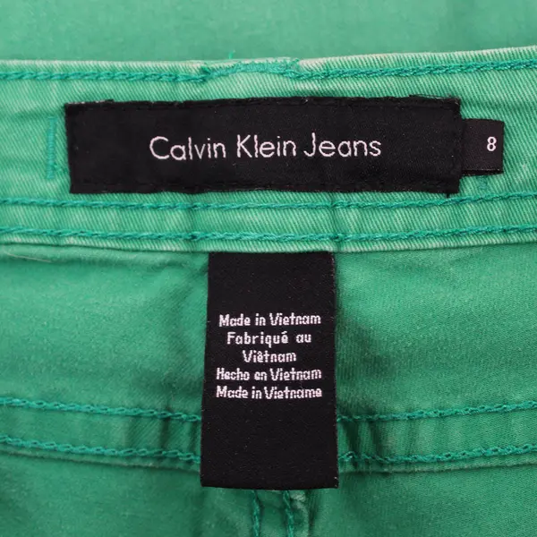 Calvin Klein Jeans Women's Green Skinny Crop Pants Size 8