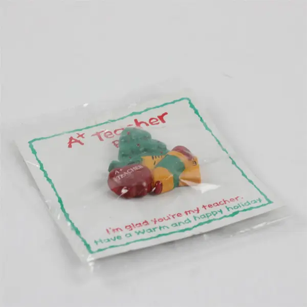 Vintage Papel Freelance A+ Teacher Christmas Tree Pin NEW