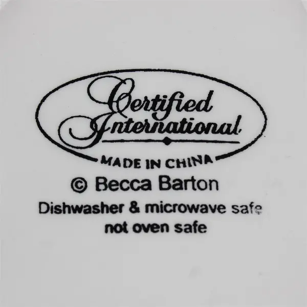Certified International Becca Barton Mrs. Claus Hand-Painted Ceramic Plate 9.5"