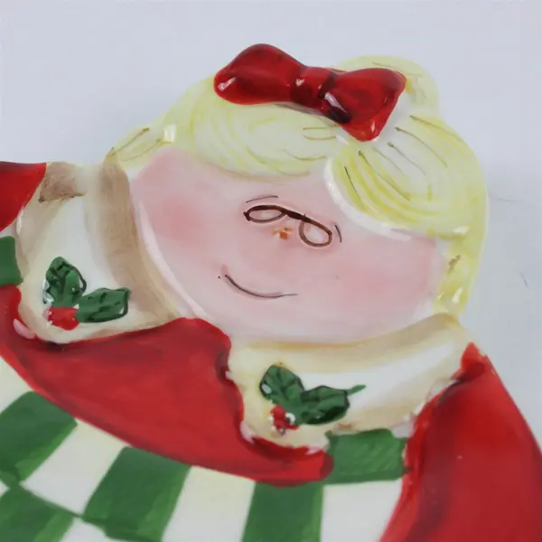 Certified International Becca Barton Mrs. Claus Hand-Painted Ceramic Plate 9.5"