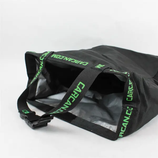 Carcan Small Hanging Car Trash Can Back of Seat Black