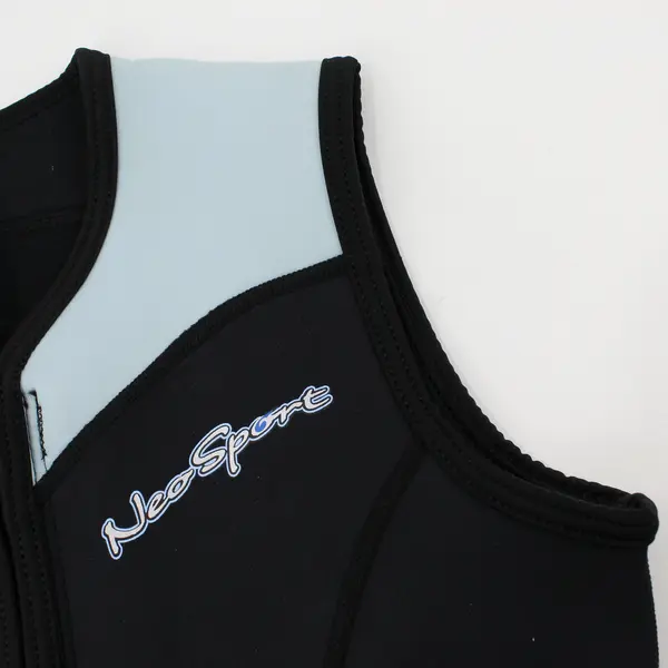 NeoSport Women's Size 6 Neoprene Black& Blue 2.5mm Wetsuit Swim Watersport Vest