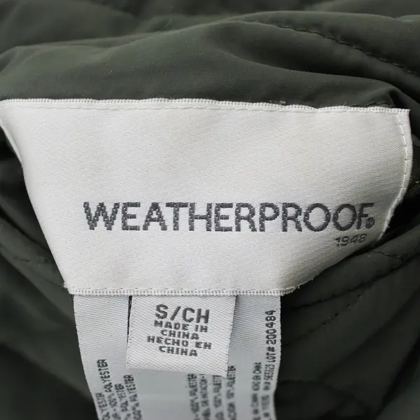 Weatherproof Garment Co. Women's Small Green Quilted Faux Fur Reversible Vest