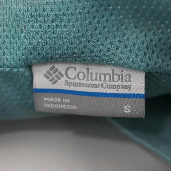 Columbia Women's S Blue Hooded Lightweight Lined Full Zip Windbreaker - Flawed