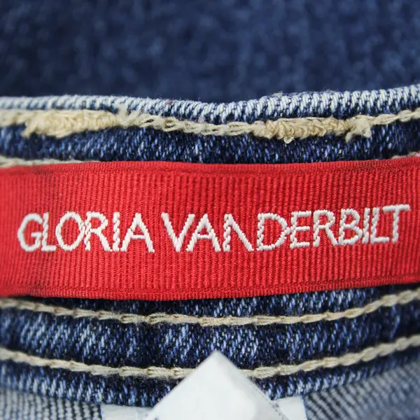 Vtg 90's Gloria Vanderbilt Women's 18W Short Dark Wash Straight Leg Denim Jeans
