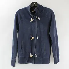 Old Navy Women's Medium Blue Full Zip/Toggle Front Sweater