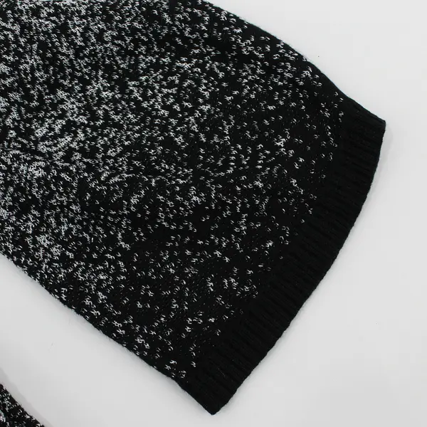 GNW Women's Size 3X Silver Shimmer & Black Knit 3/4 Sleeve Blouse