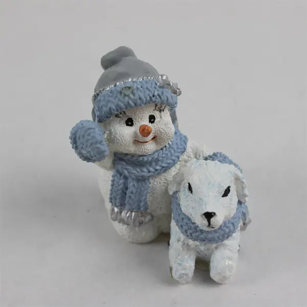 Encore Group Snow Buddies 95519 Puff as Shepherd Christmas Figurine - Damaged