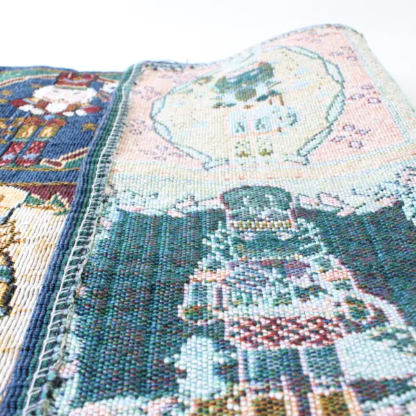 Set of 4 Christmas House Nutcracker Tapestry Cloth Placemats 13x19