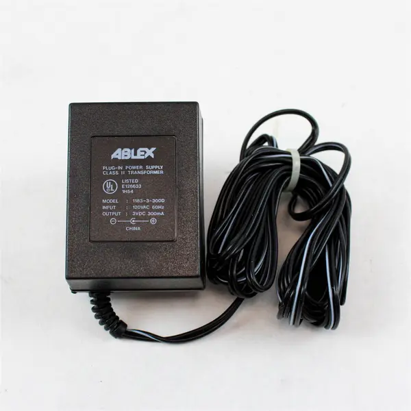 ABLEX 1183-3-300D AC Adapter 3VDC 300mA Plug-In Power Supply