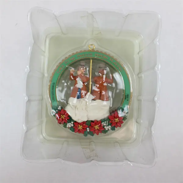 Vtg 1990 Enesco Pipers Piping Ornament 12 Days of Christmas Series