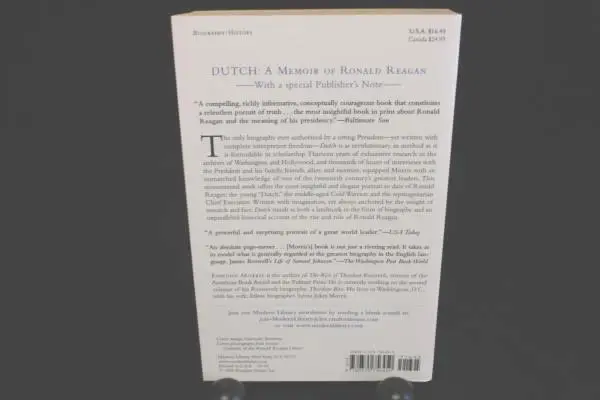Dutch: A Memoir of Ronald Reagan Edmund Morris 2000 Paperback