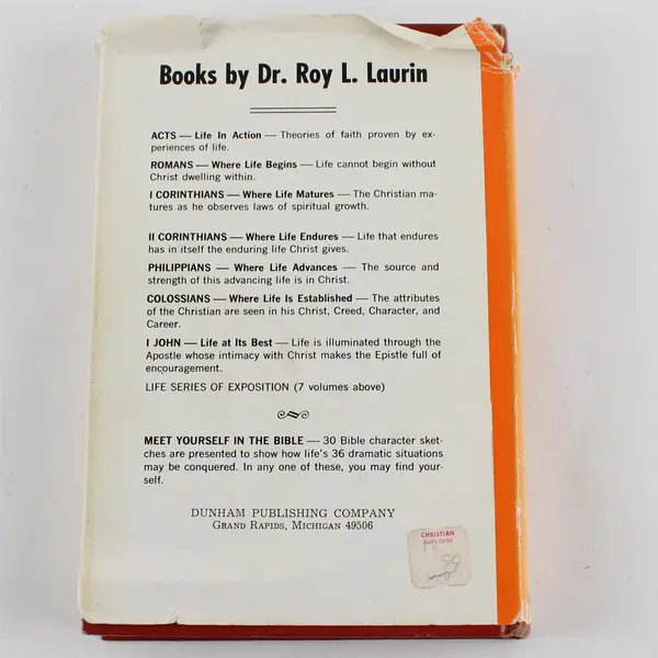 II Corinthians Roy L. Laurin Hardcover Life Series Devotional Expositions