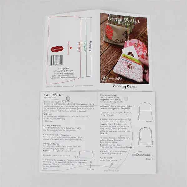 Lot of 3 Valori Wells Little Wallet Indygo Junction Sew Red Satchel Patterns