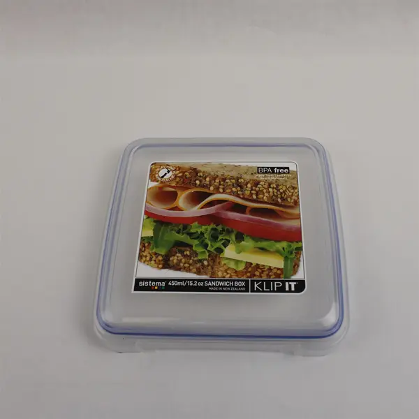 Sistema KLIP IT Sandwich Box Food Storage Container, 15.2 oz