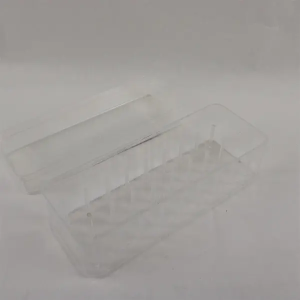 Lot of 3 Clear Plastic Sewing Thread Organizer Boxes 1 Gutermann Branded