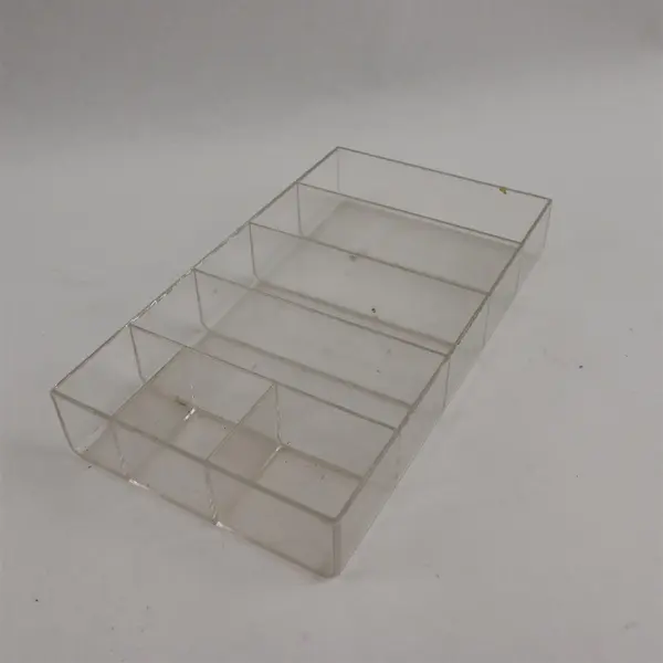 Lot of 3 Clear Plastic Sewing Thread Organizer Boxes 1 Gutermann Branded