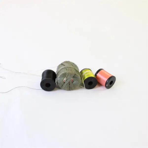 Mixed Lot of 10 Small Sewing Thread Items Assorted Colors Used