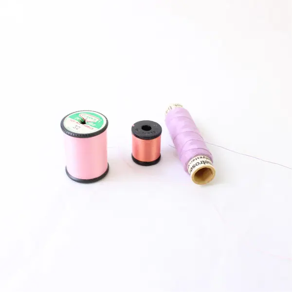 Mixed Lot of 10 Small Sewing Thread Items Assorted Colors Used