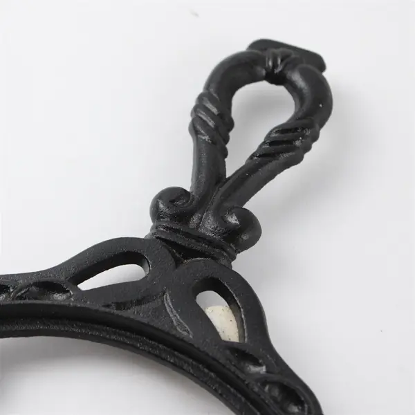 Maryland Cast Iron Trivet W/Out Round Ceramic Tile Made In Taiwan 11.5" Long
