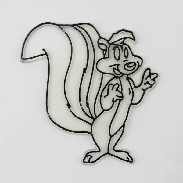 4 Pieces of Vintage Looney Tunes Sun Catcher Pieces, Unpainted 