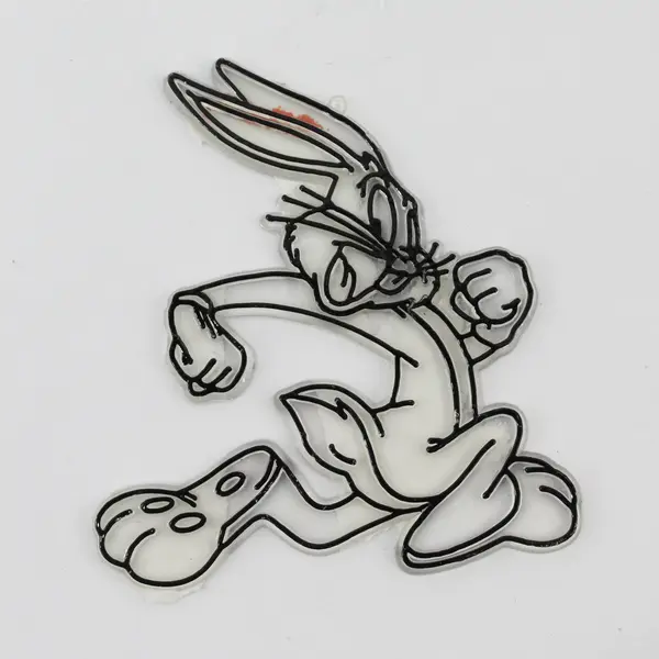 4 Pieces of Vintage Looney Tunes Sun Catcher Pieces, Unpainted 