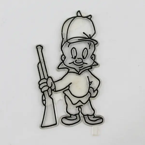 4 Pieces of Vintage Looney Tunes Sun Catcher Pieces, Unpainted 