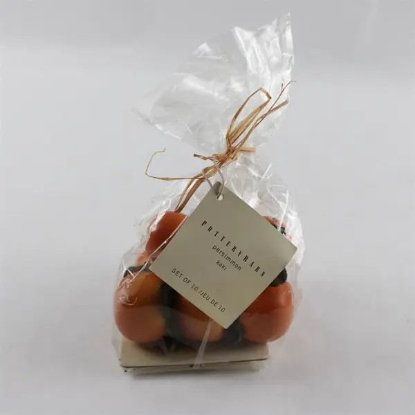 Set of 10 Pottery Barn Small Decorative Persimmons NEW