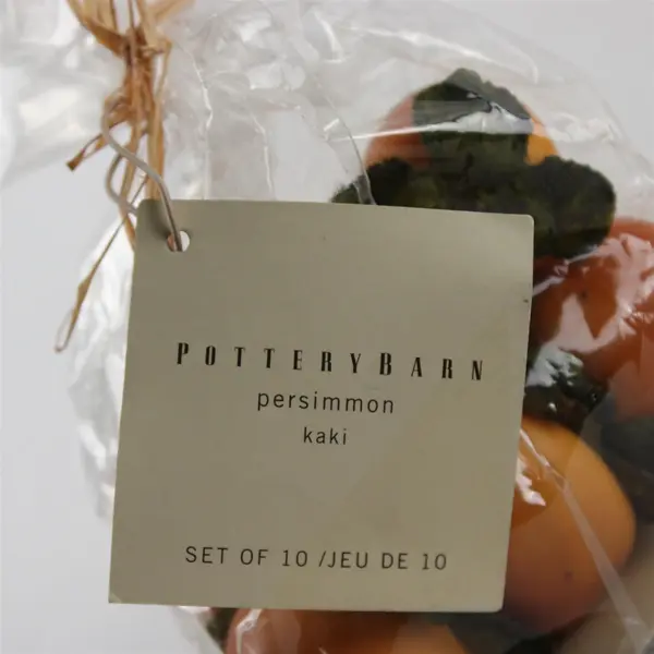 Set of 10 Pottery Barn Small Decorative Persimmons NEW