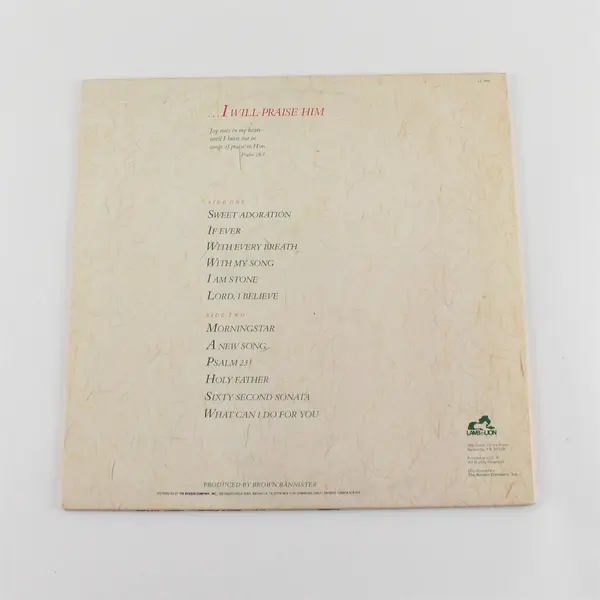 Debby Boone With My Song  12"Vinyl Record
