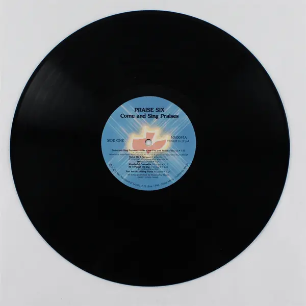 Praise Six Come and Sing Praises 12" Vinyl Record