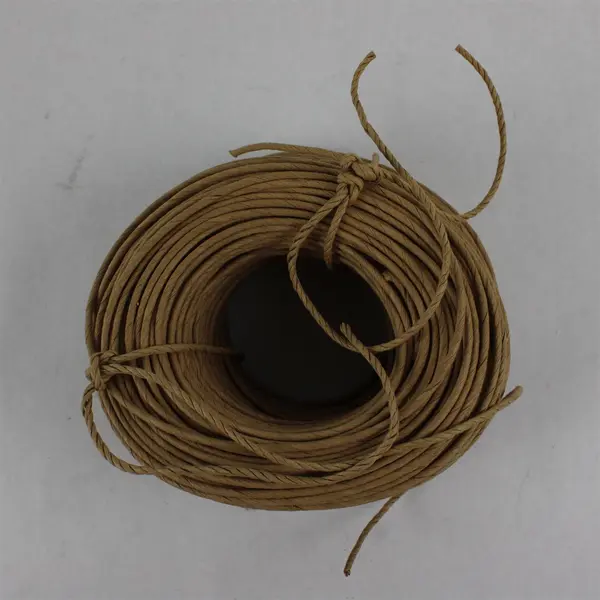 Coil of Commonwealth Basket 1/8" Fiber Rush (Brown Paper Cord) - Length Unknown