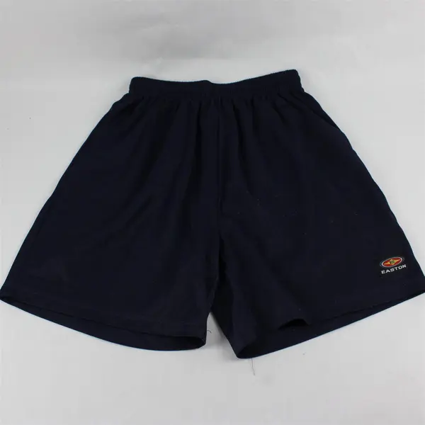 Vintage Easton Men's L Mesh Navy Athletic Gym Shorts with Pockets and Drawstring