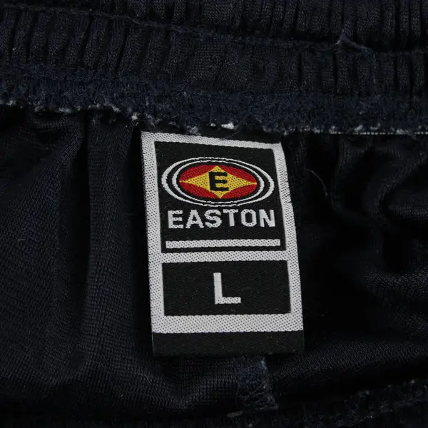 Vintage Easton Men's L Mesh Navy Athletic Gym Shorts with Pockets and Drawstring