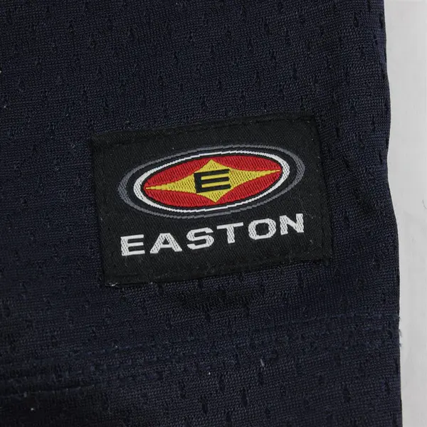 Vintage Easton Men's L Mesh Navy Athletic Gym Shorts with Pockets and Drawstring