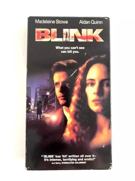 Vintage VHS Blink Madeleine Stone Aidan Quinn 1993 Columbia Pictures Rated R
