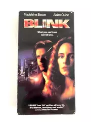 Vintage VHS Blink Madeleine Stone Aidan Quinn 1993 Columbia Pictures Rated R