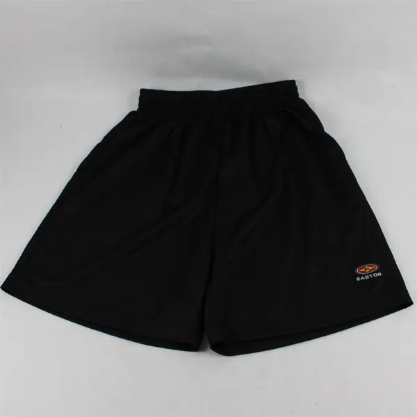 Vintage Easton Men's M Mesh Black Athletic Gym Shorts w/ Pockets and Drawstring