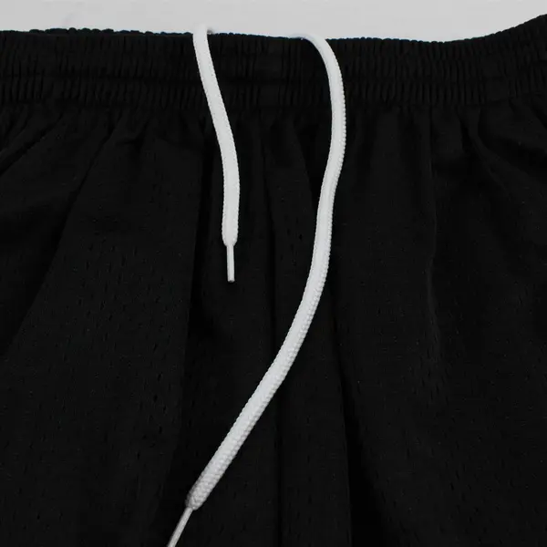 Vintage Easton Men's M Mesh Black Athletic Gym Shorts w/ Pockets and Drawstring