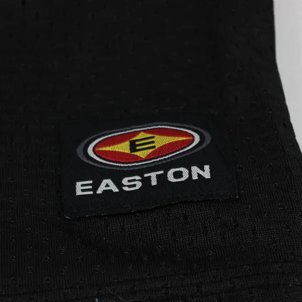 Vintage Easton Men's M Mesh Black Athletic Gym Shorts w/ Pockets and Drawstring