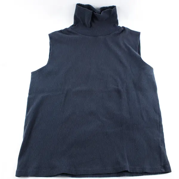 Lauren Ralph Lauren Turtleneck Sweater Sleeveless Ladies Size XL Navy Blue