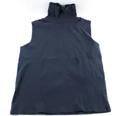 Lauren Ralph Lauren Turtleneck Sweater Sleeveless Ladies Size XL Navy Blue