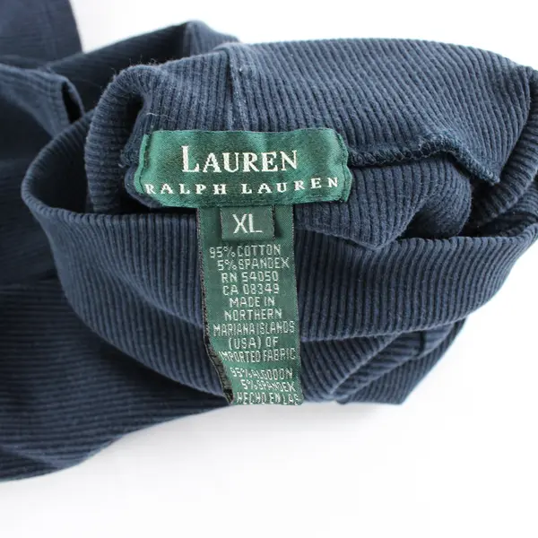 Lauren Ralph Lauren Turtleneck Sweater Sleeveless Ladies Size XL Navy Blue